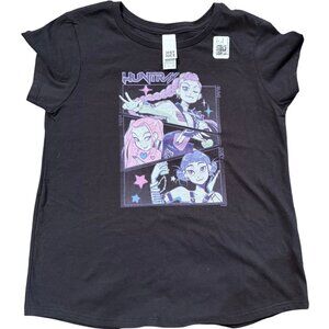 KPop Demon Hunters Huntrix Group Panels Rumi Mira Zoey Girl's T-Shirt sz S NWT
